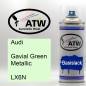 Preview: Audi, Gavial Green Metallic, LX6N: 400ml Sprühdose, von ATW Autoteile West.